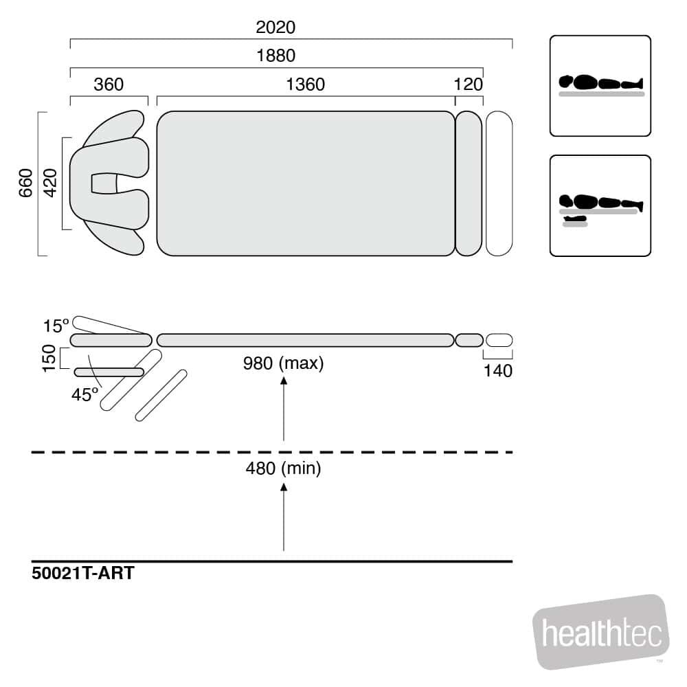 healthtec-50021-art-sx-deluxe-therapy-table-two-section-castors-movement-positions