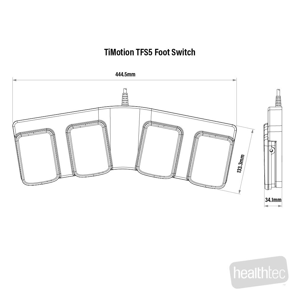 healthtec-spare-parts-timotion-tfs5-four-button-footswitch-dimensions-A2660-1